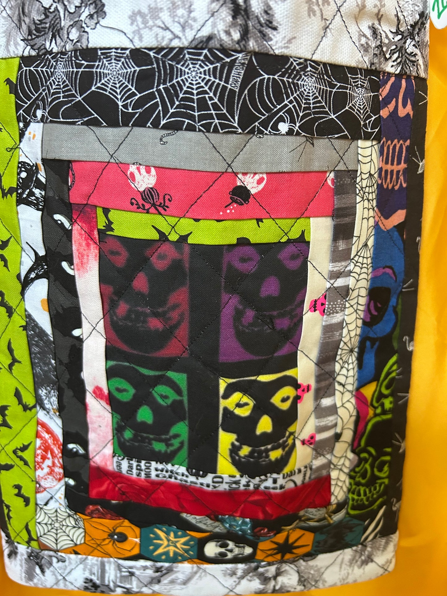 Dead Cute Quilted Skull Purse