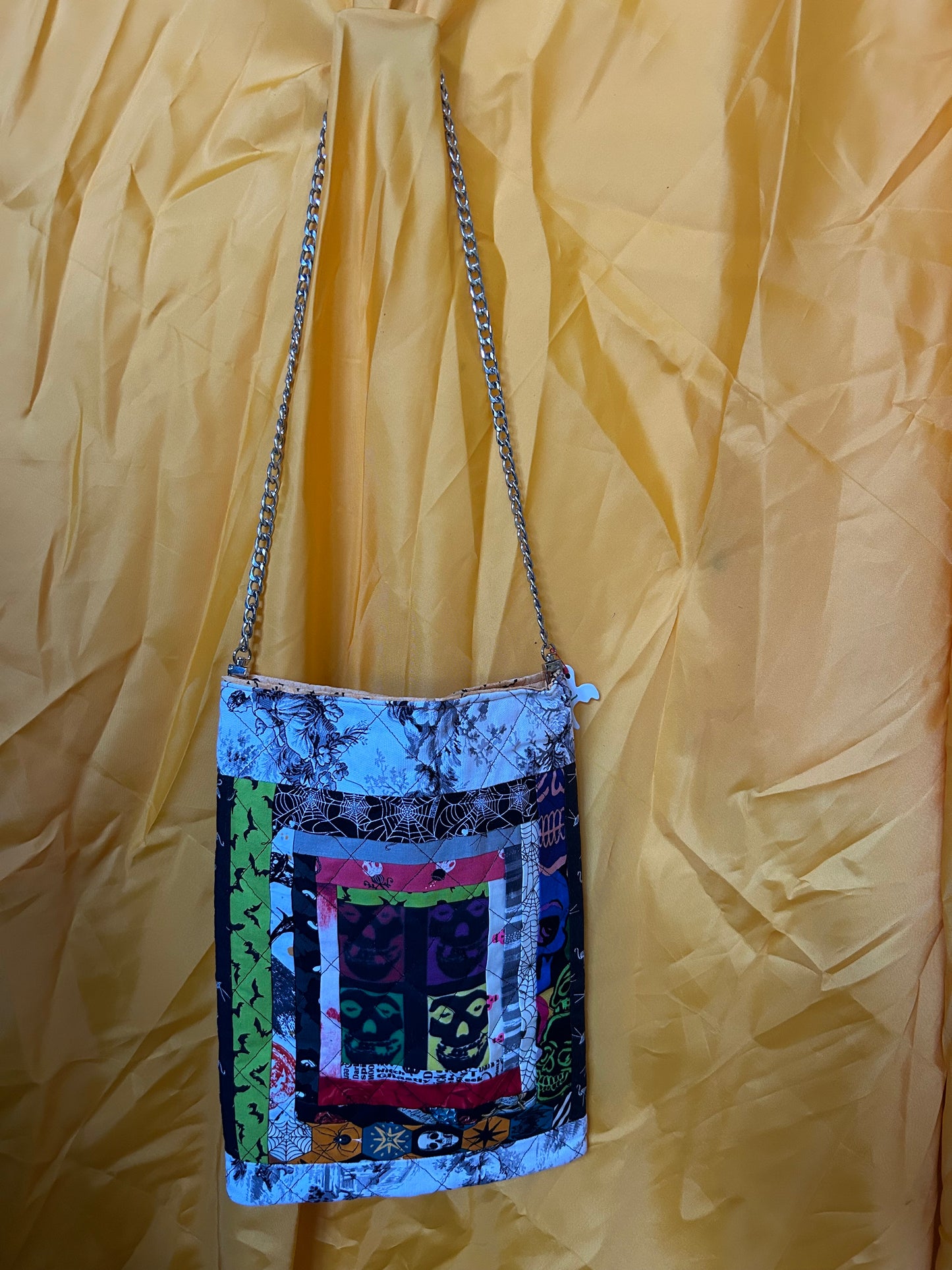 Dead Cute Quilted Skull Purse