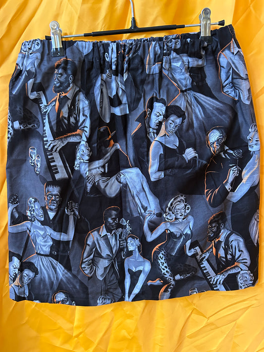 Retro Monster Pin up skirt