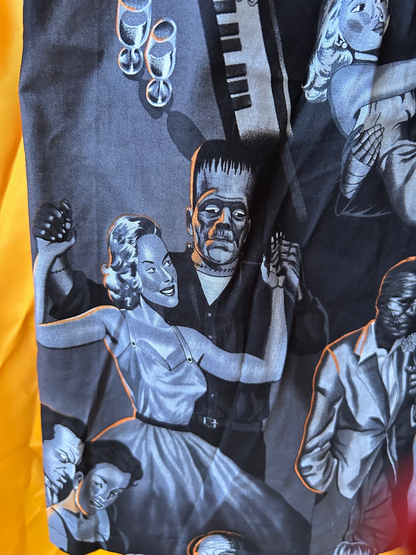 Retro Monster Pin up skirt