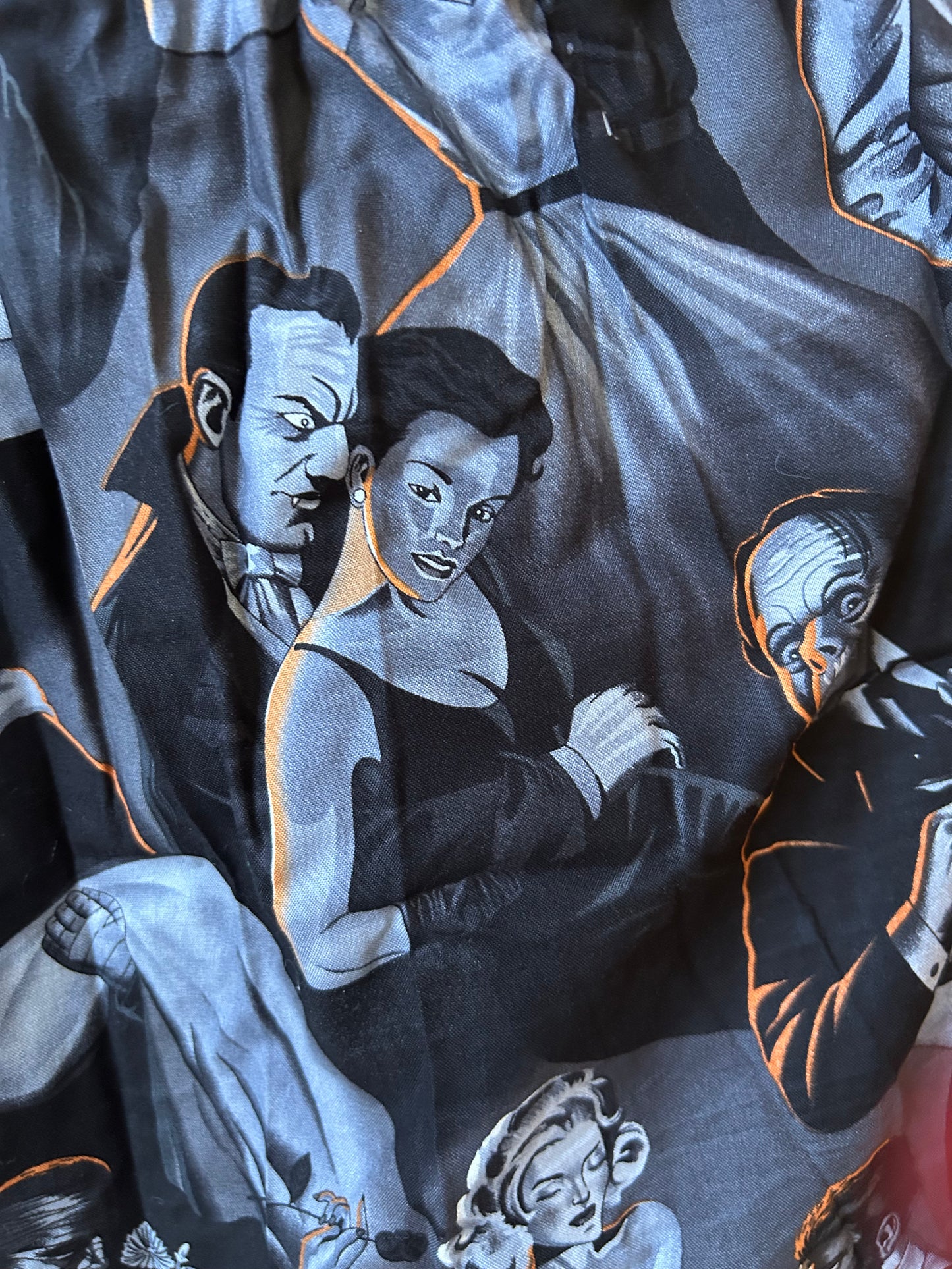 Retro Monster Pin up skirt