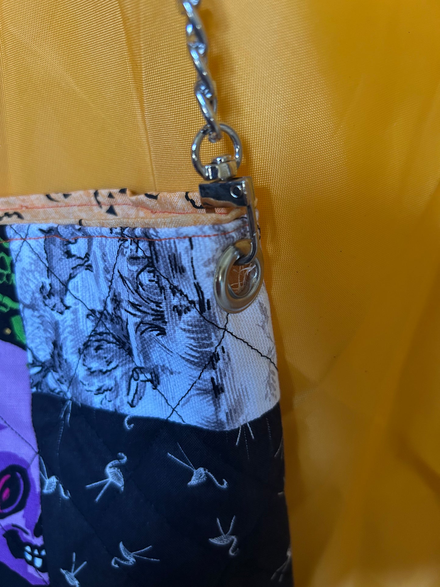 Dead Cute Quilted Skull Purse