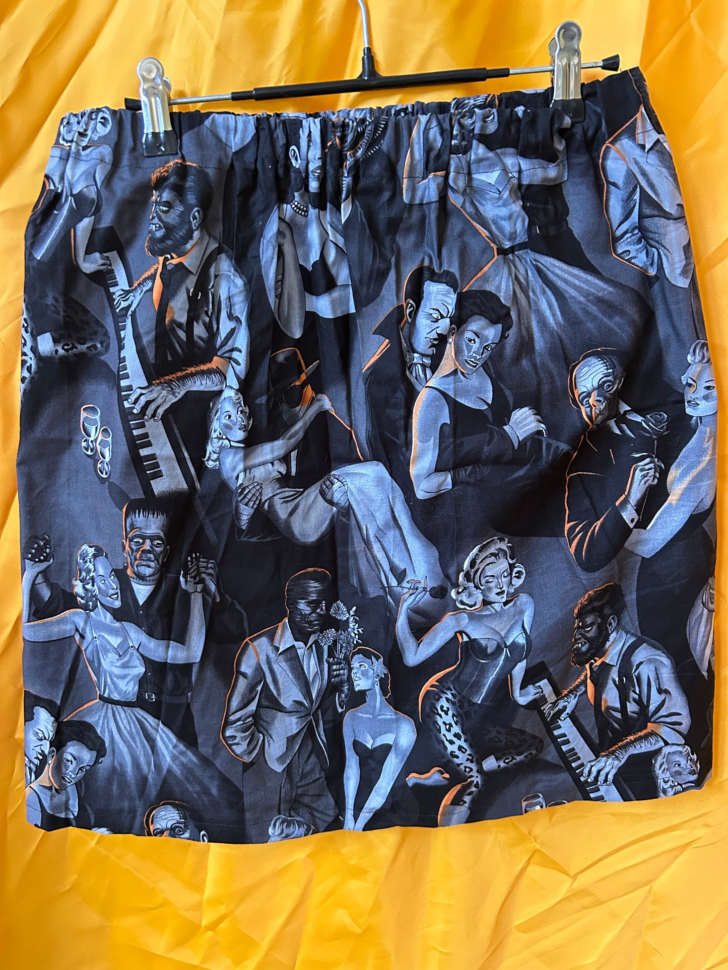Retro Monster Pin up skirt