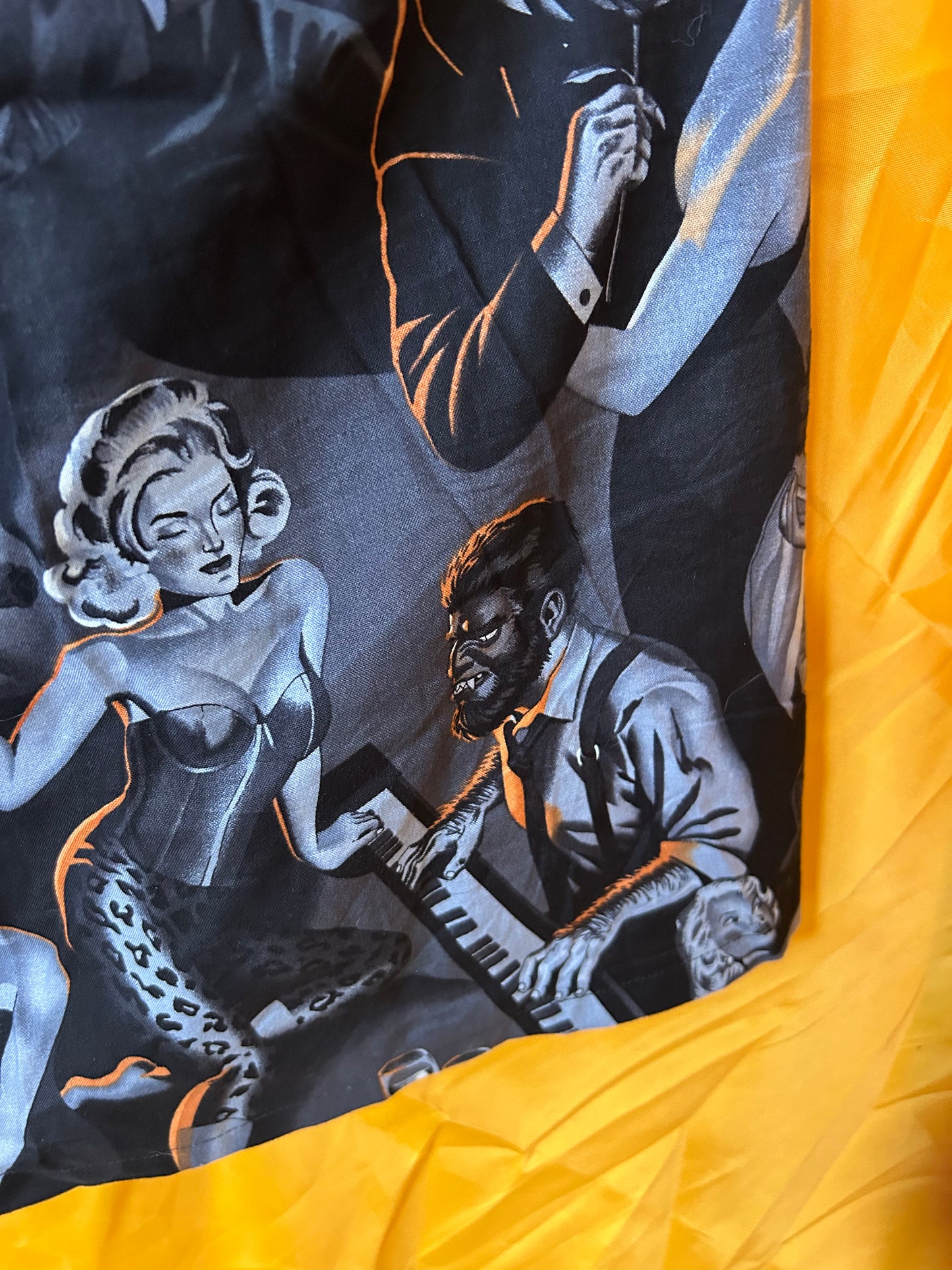 Retro Monster Pin up skirt