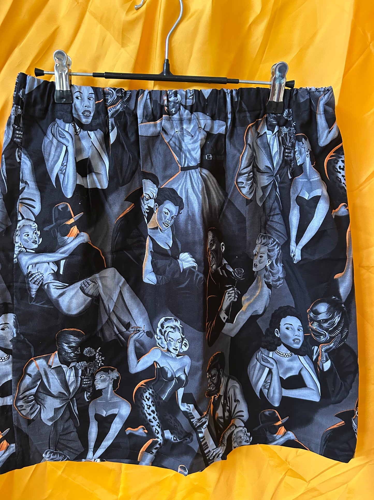 Retro Monster Pin up skirt